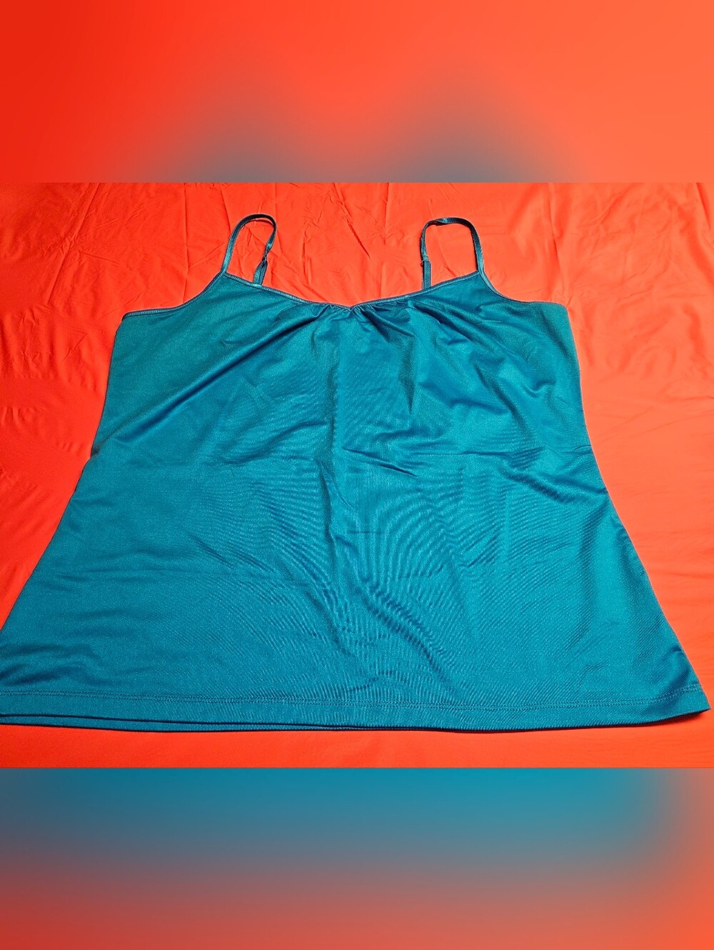 Apt 9 Essentials Teal Adjustable-Strap Camisole NWOT szXL